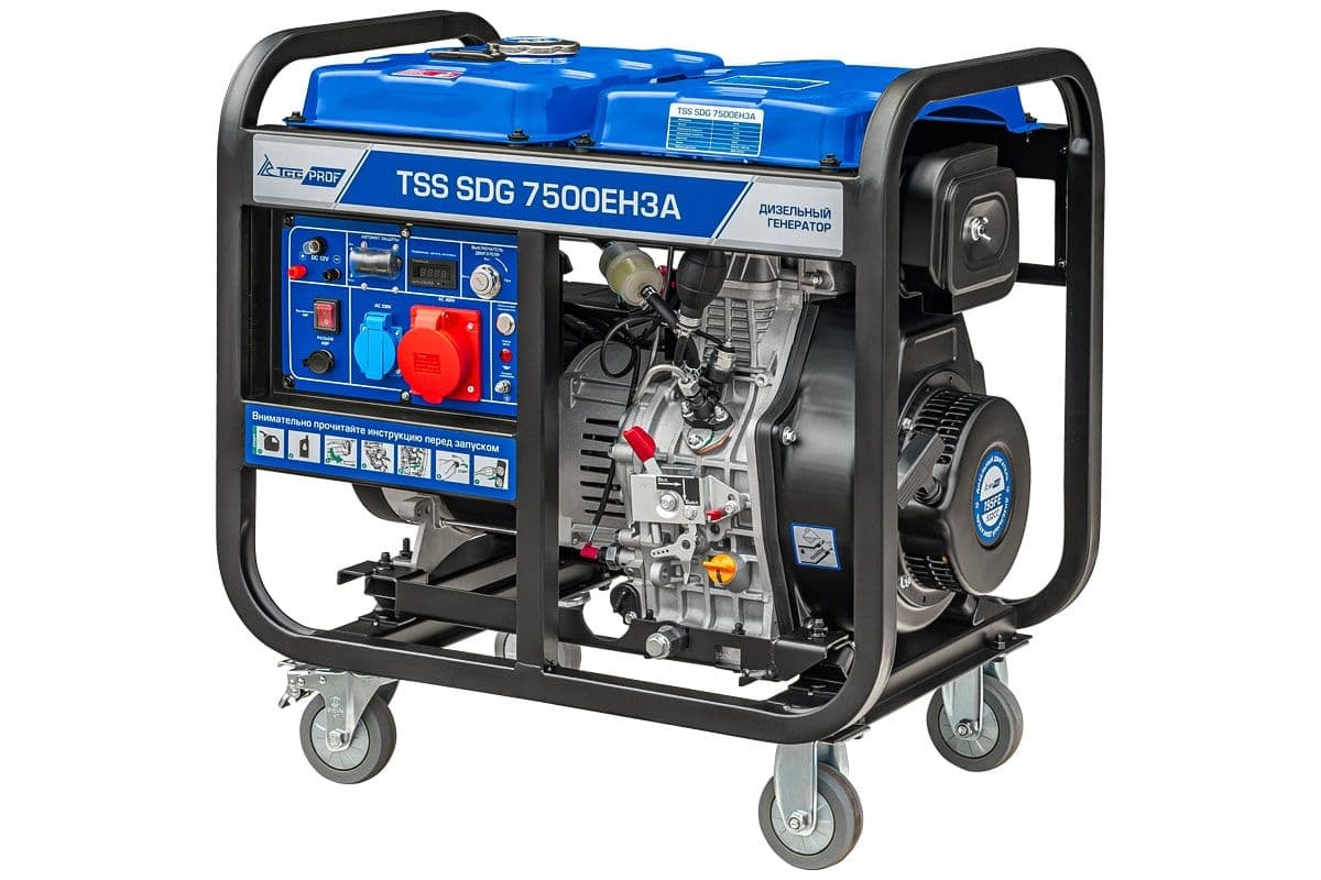 Дизель генератор TSS SDG 7500EH3A